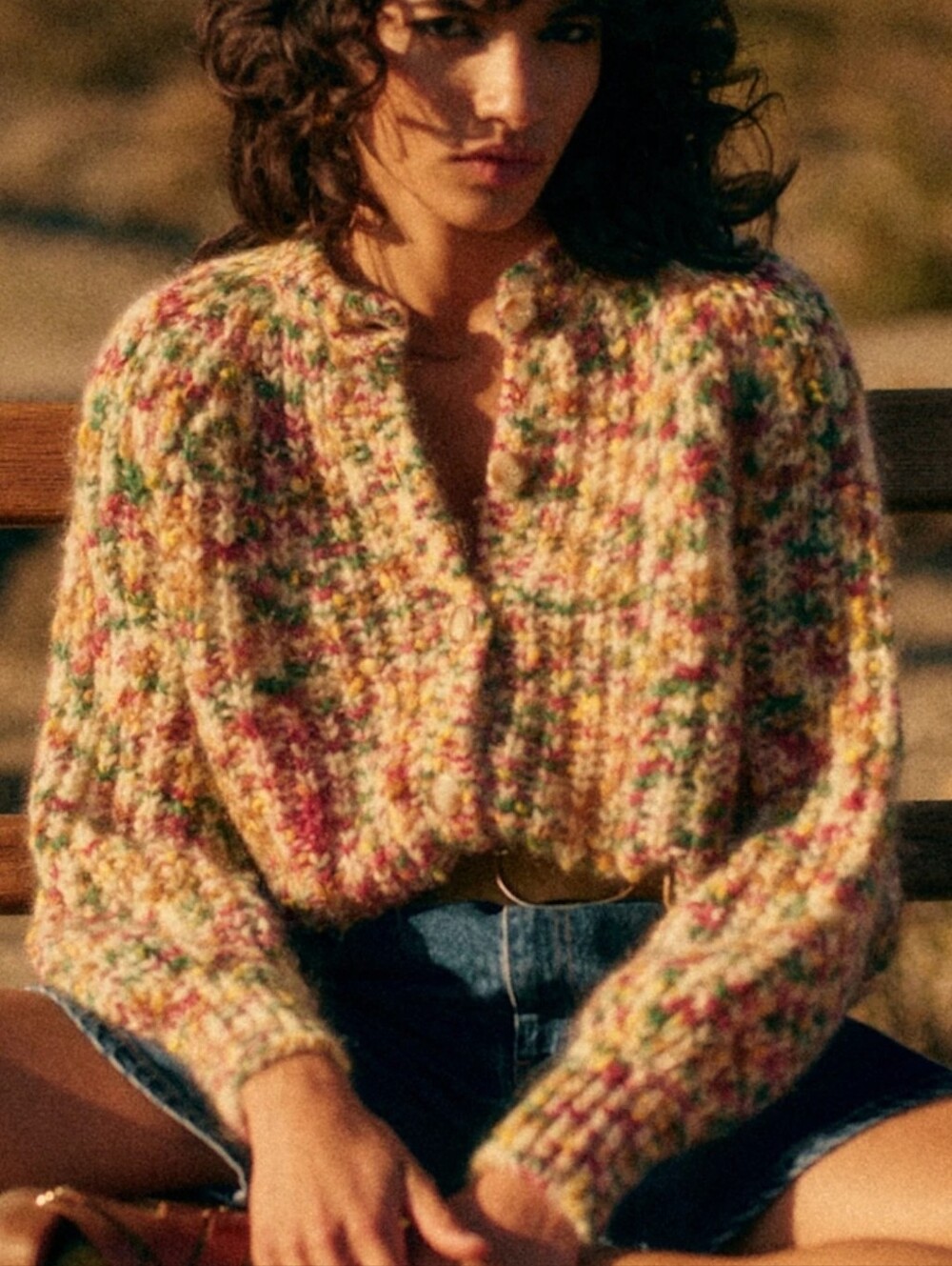 Sezane Emile multicolor cardigan